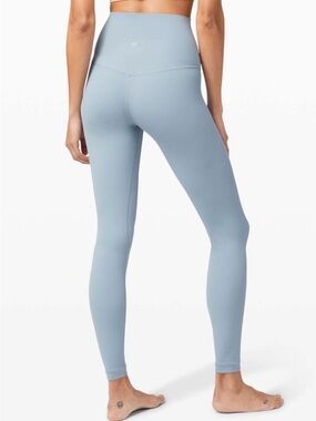 Lululemon ✨ Women’s Align Super-High Rise Pant 28" Chambray Leggings Size 6 EUC